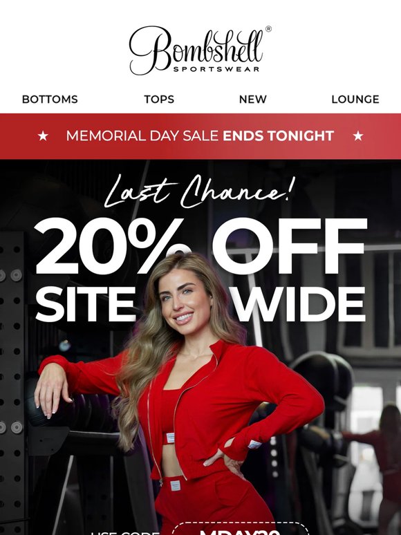 LAST CALL FOR 20% OFF!