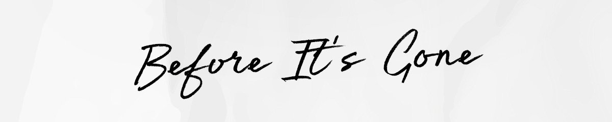 Before It’s Gone section header.