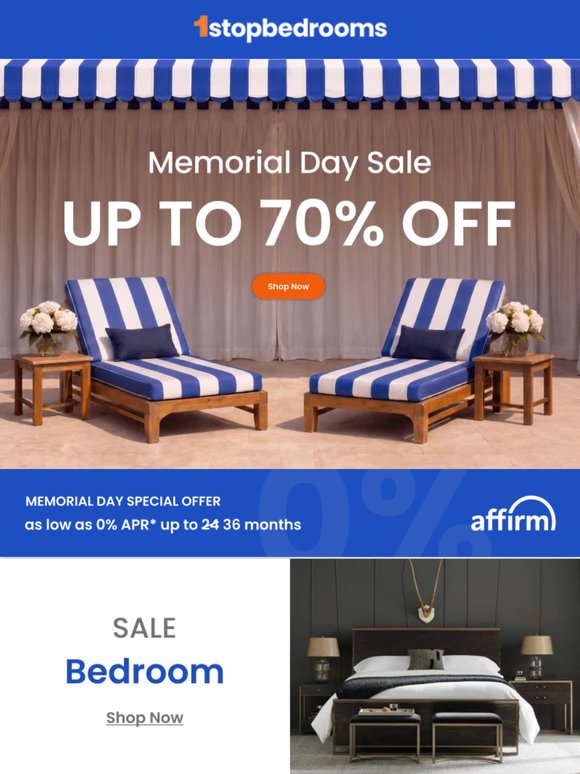 Up to 70% off furniture ENDS TONIGHT ⏰