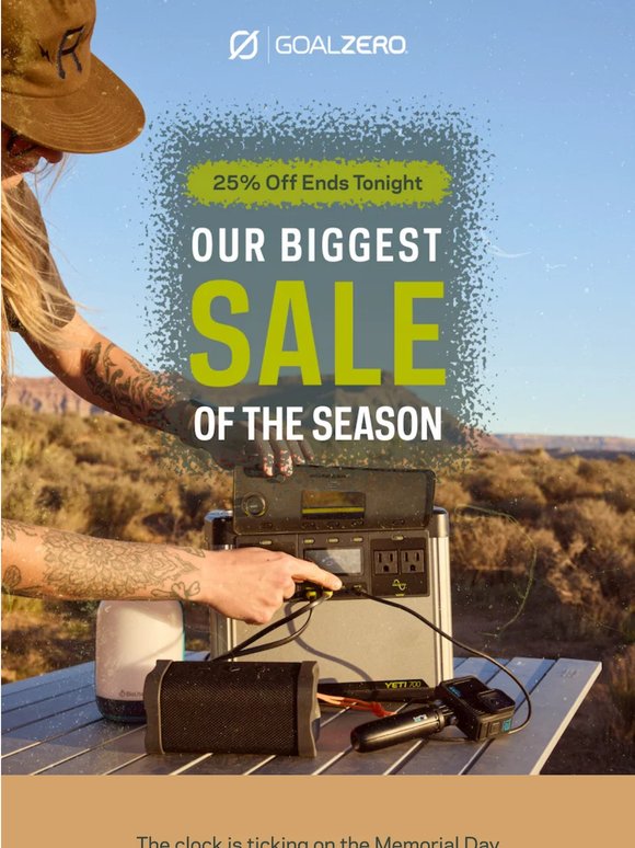 LAST CHANCE: 25% OFF Ends Tonight