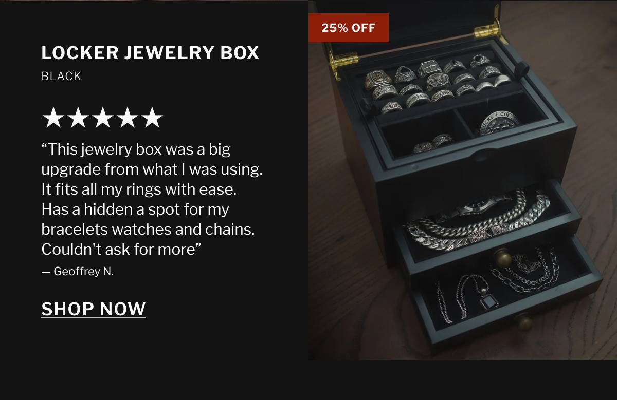 Shop Locker Jewelry Box x Black