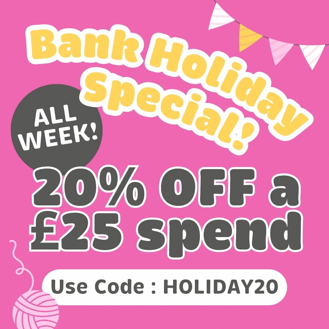 Bank Holiday 20% Off