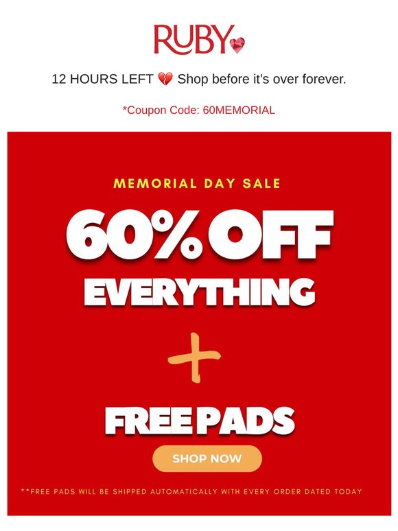 Memorial Day FINAL 12 HOURS💥 60% OFF EXTRA