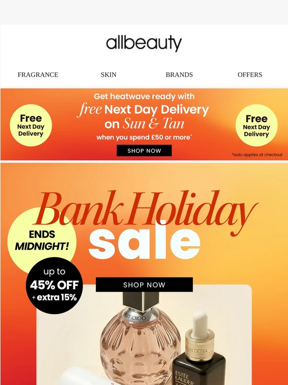 Final Hours: Big Bank Holiday Deals! ⏰