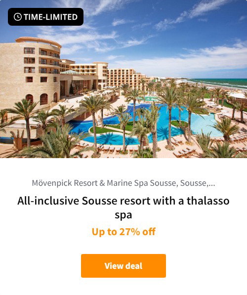 All-inclusive Sousse resort with a thalasso spa