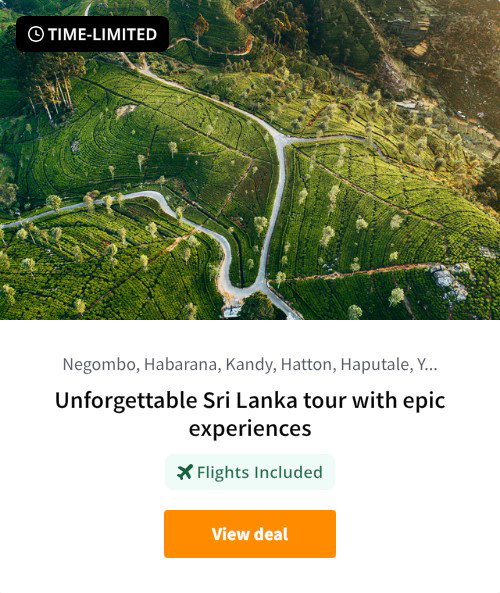 Unforgettable Sri Lanka tour with epic experiences