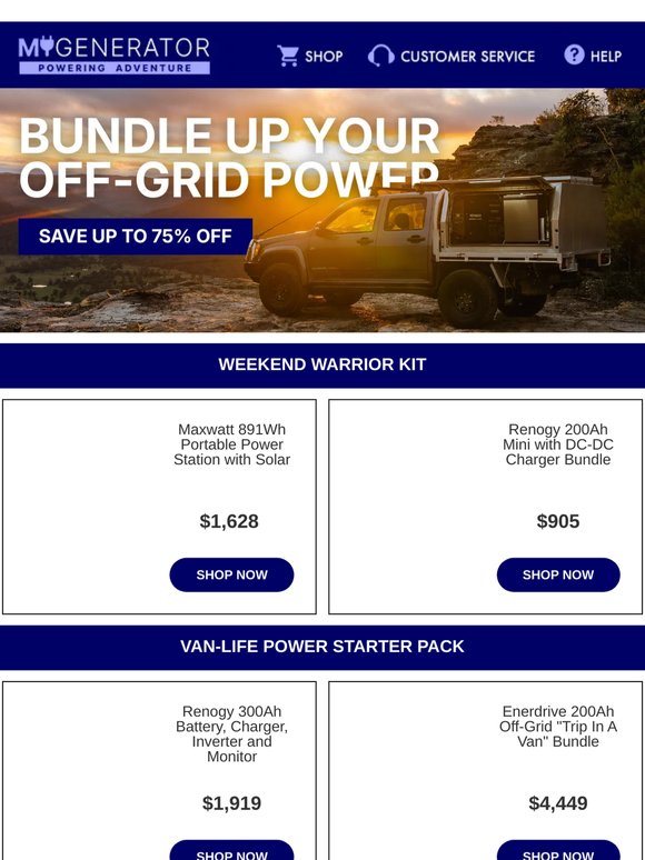 Your perfect off-grid bundle ⚡👉