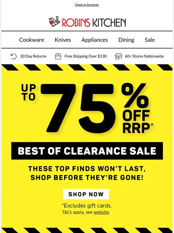 Up to 75% OFF these CLEARANCE FINDS 😱