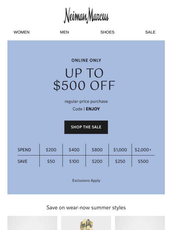 LAST CHANCE for up to $500 off!