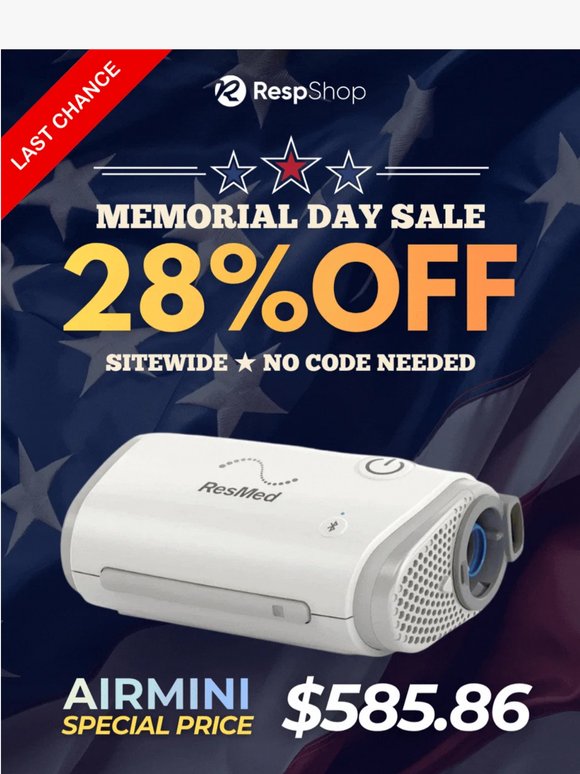 ⏰ LAST HOURS! 28% OFF Sitewide