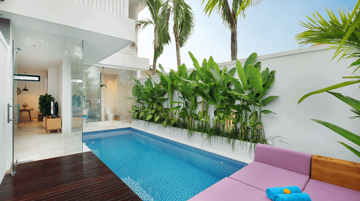 Bali Pool Villa Escape for Four or Six Guests with Daily Breakfast, Nightly Dinner & Beach Club Access