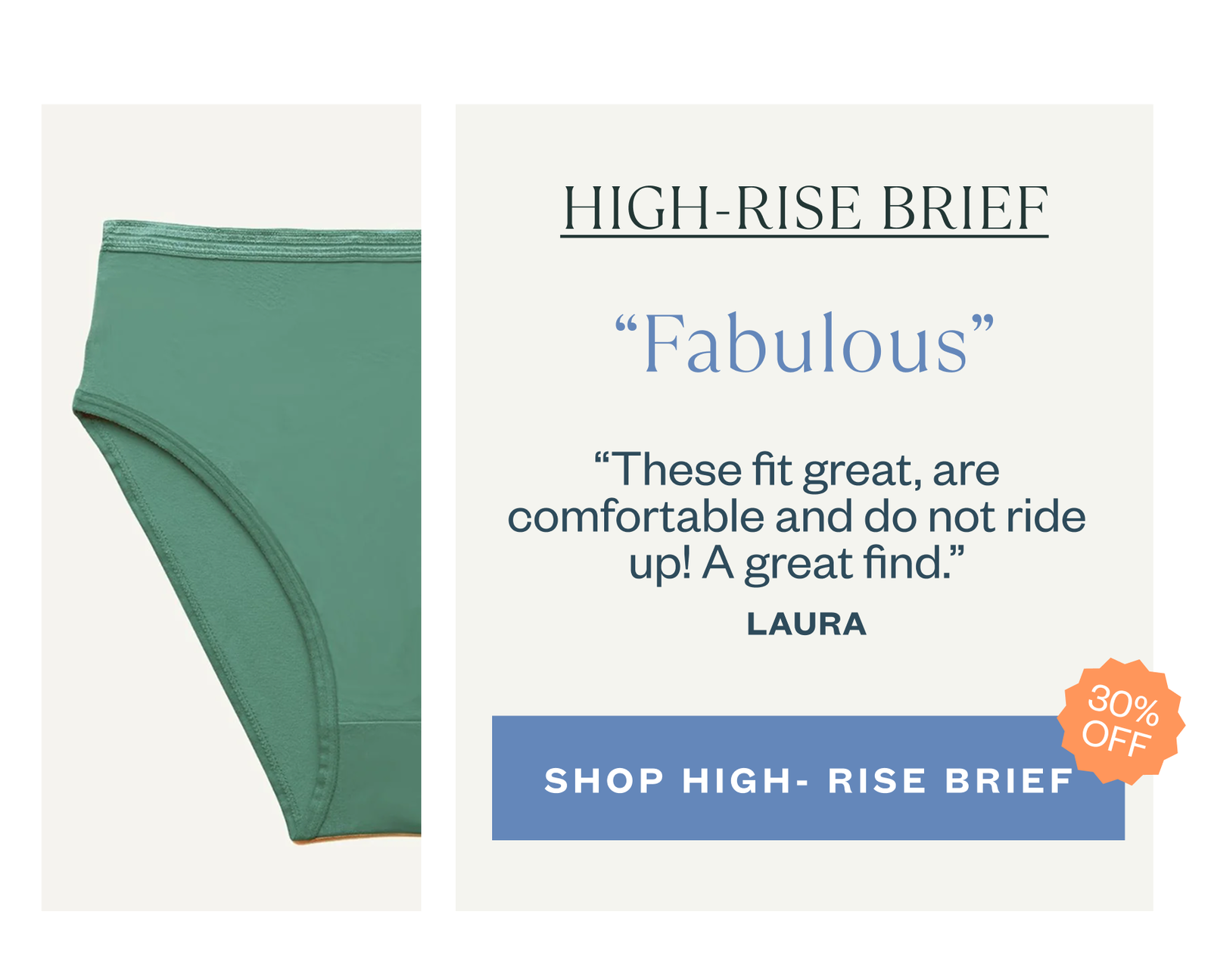 Fabulous high rise brief 