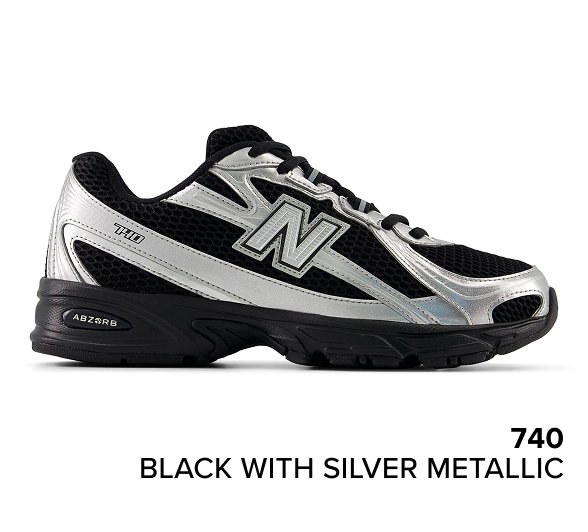 740 BLACK with SILVER METALLIC