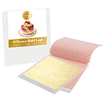 Image of O'Creme Gold Leaf Sheets - Pack of 5