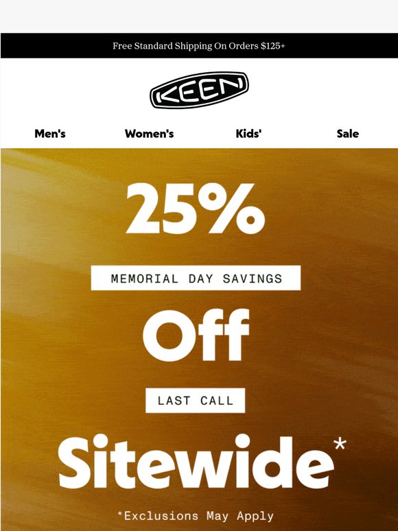 Final Hours for 25% Off!