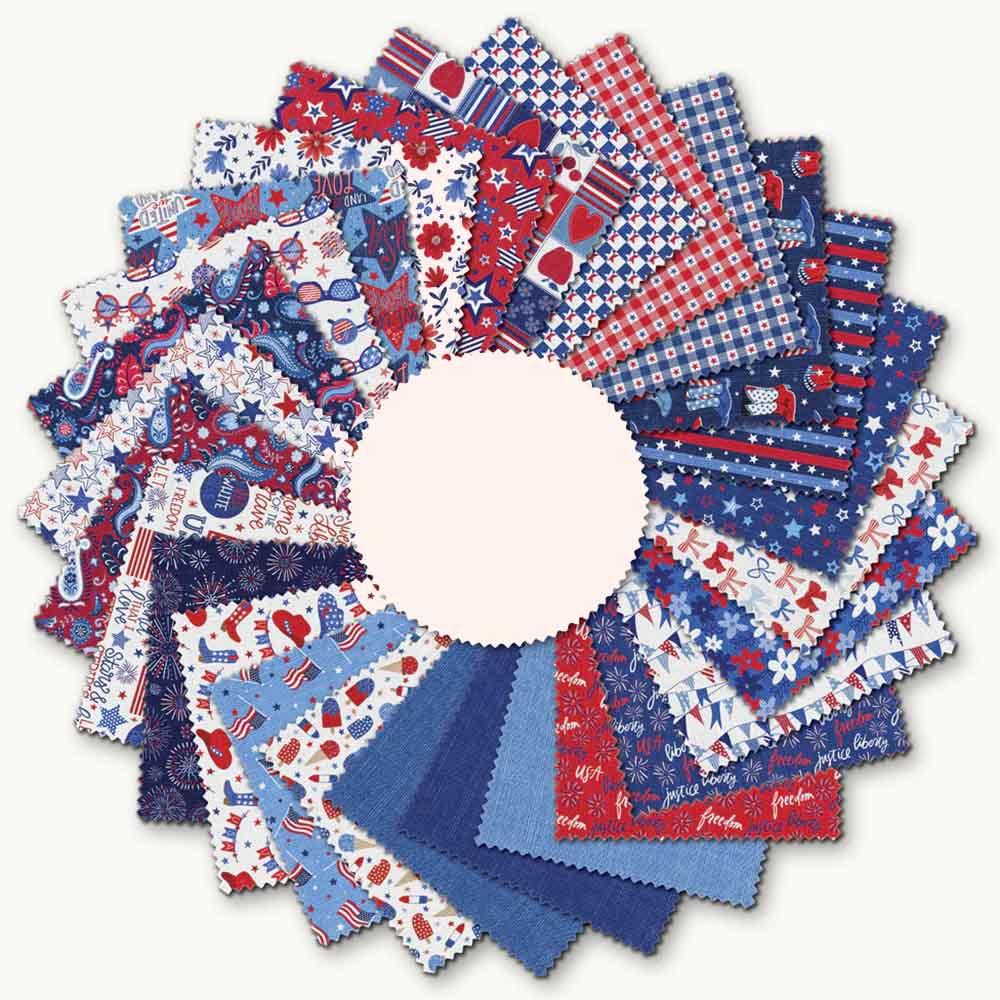 Image of Patriotic Minis - Celebrating America's 250th Anniversary - 2.5" Strips - 40-Pieces