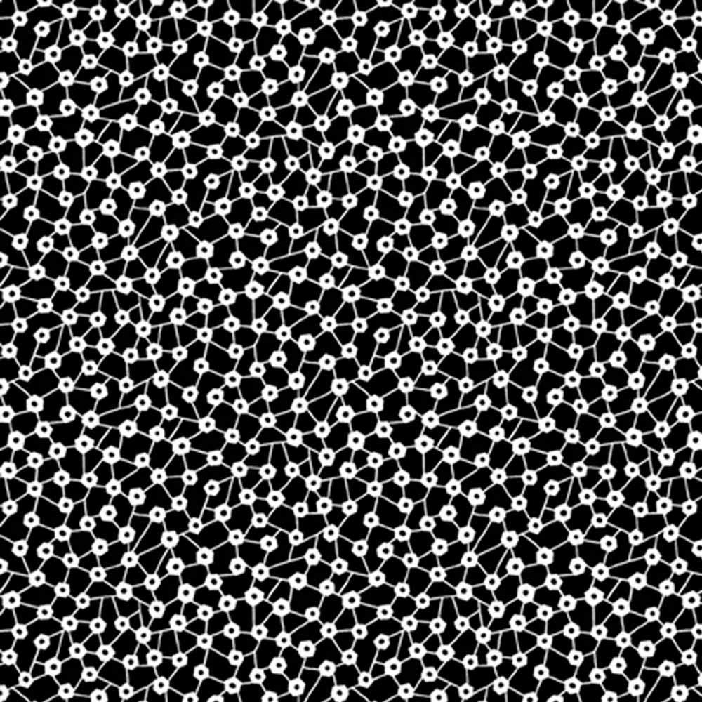 Image of P&B Textiles - Salt & Pepper II - Connect the Dot - Black - Yardage