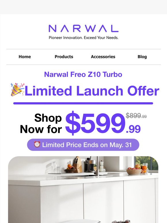 New Arrival: Narwal Freo Z10 Turbo Launch Offer