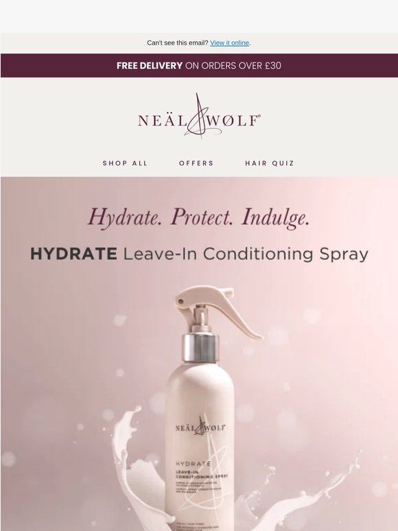 HYDRATE Leave-In Conditioning Spray 💧