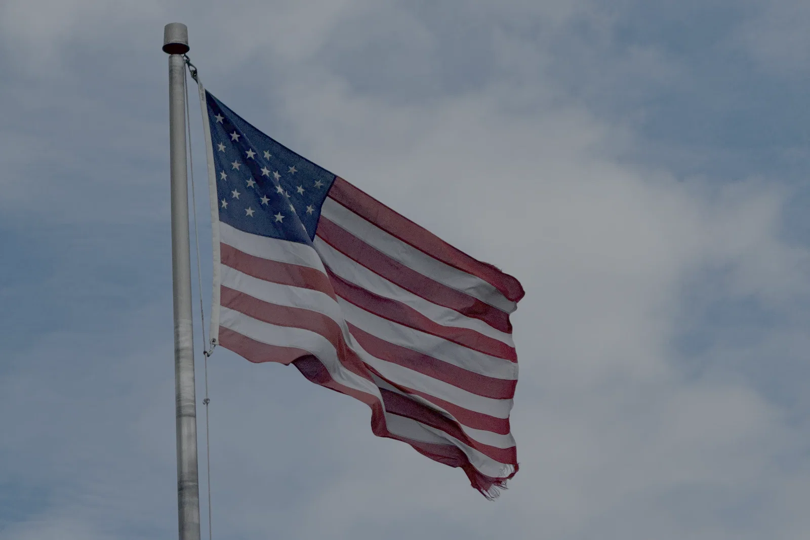 American flag flying outside the Westside Barbell office on Memorial Day 2026