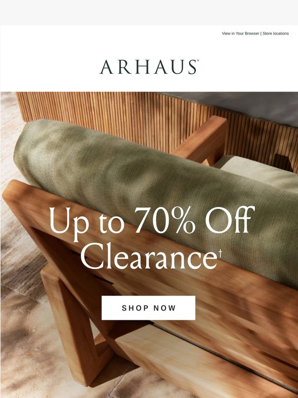 Going on Now: Up to 70% Off Clearance