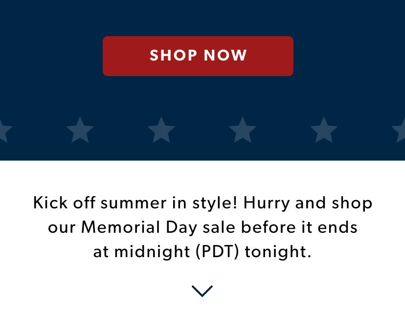 Memorial Day Up to 40% Off