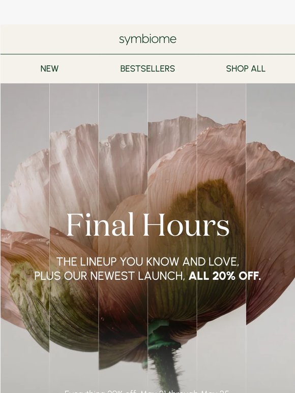 This is your final reminder, 20% off ends tonight.