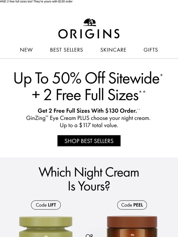 It's almost over. Up to 50% off sitewide.