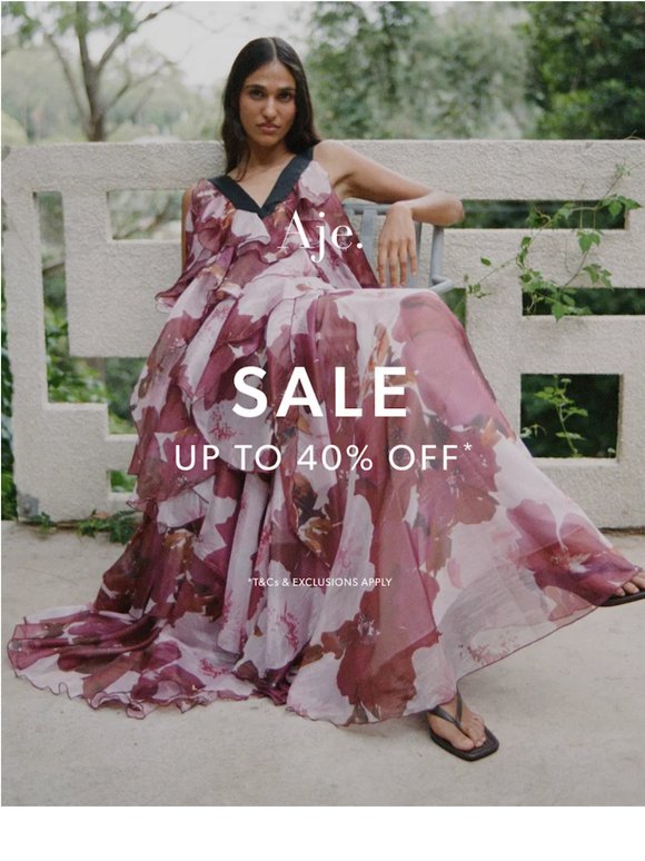 On Now: Up To 40% Off*