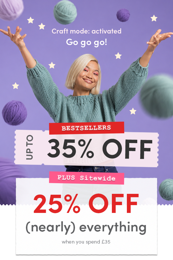 Up to 35% off bestsellers + 25% off (almost) everything else when you spend £35