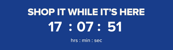 Shop it while it's here!