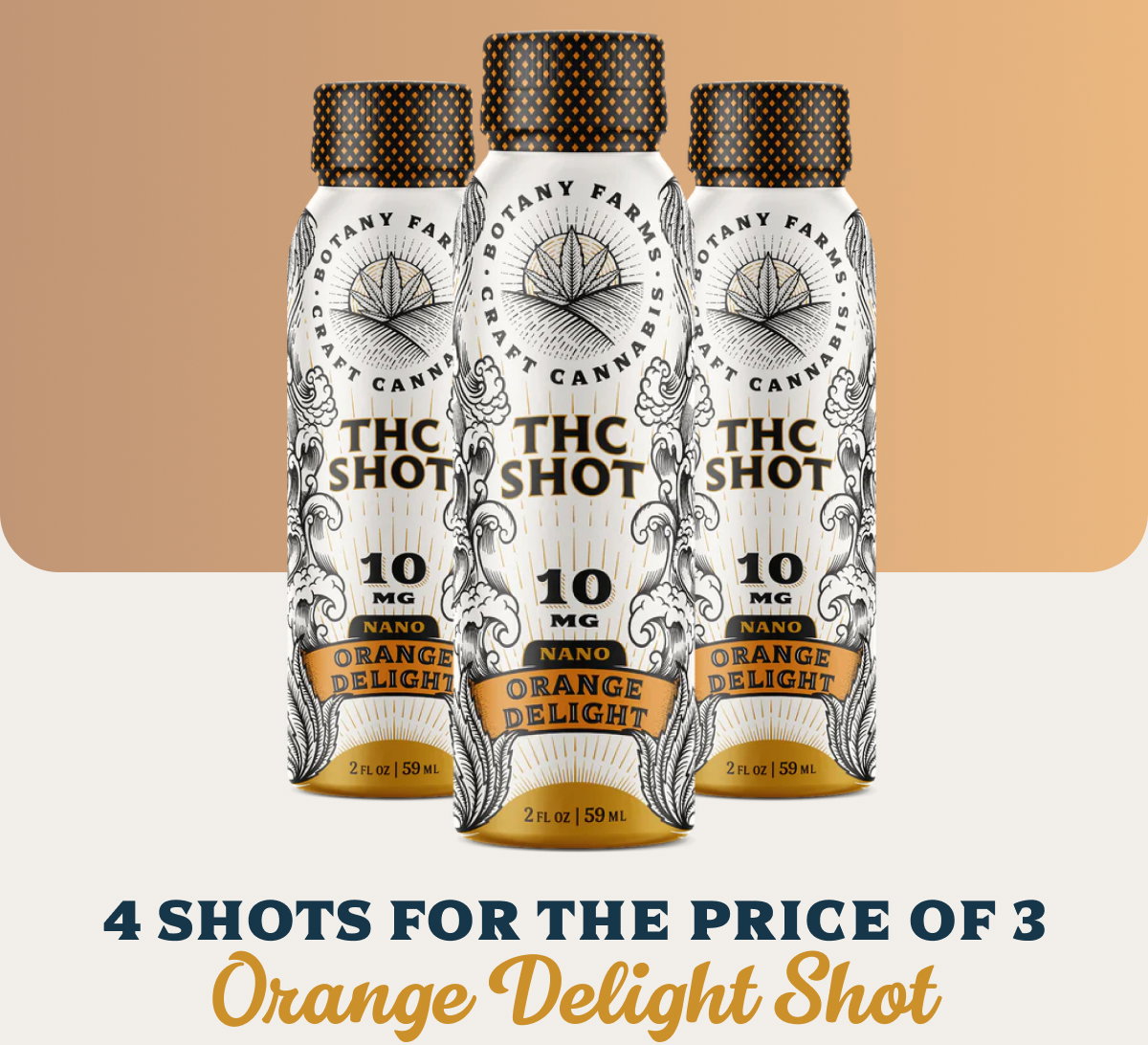 4 Shots for the Price of 3 Orange Delight Shot