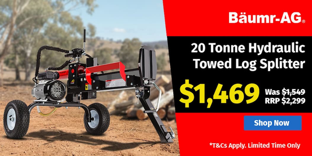 20 Tonne Hydraulic Towed Log Splitter