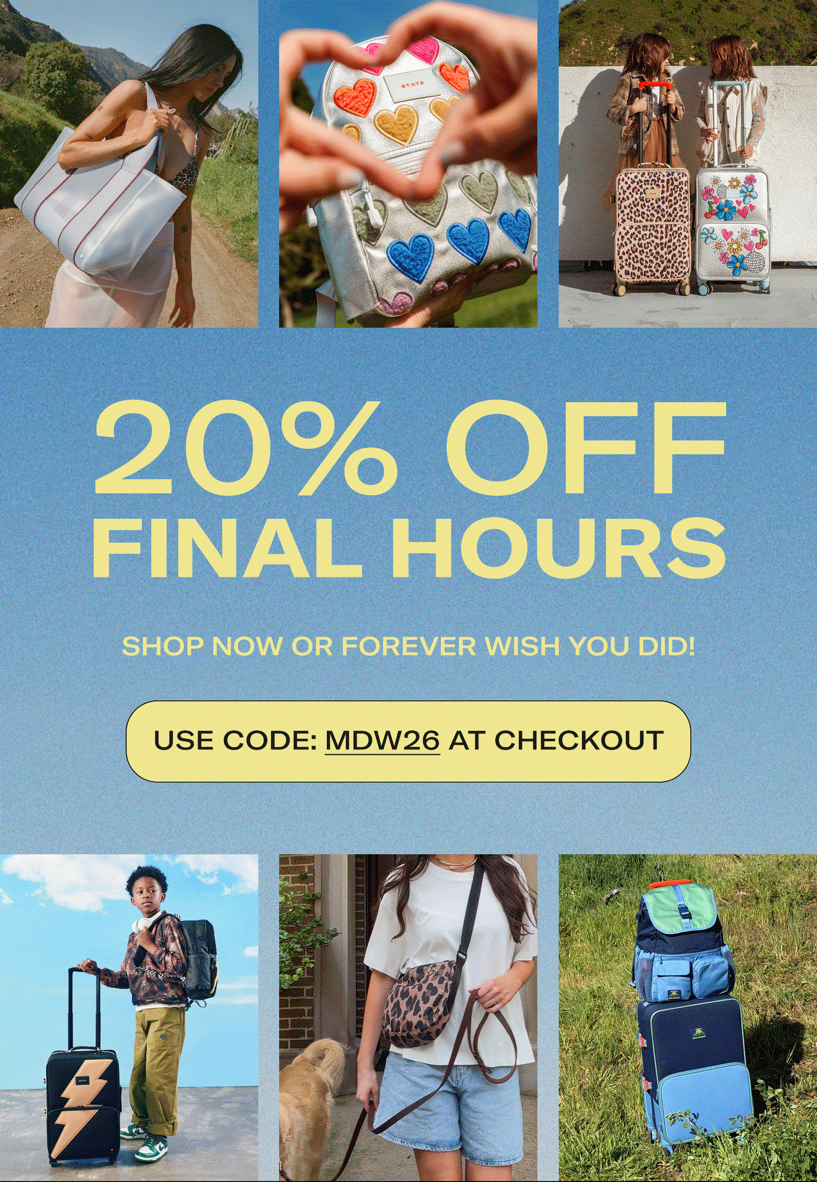 20% OFF FINAL HOURS
