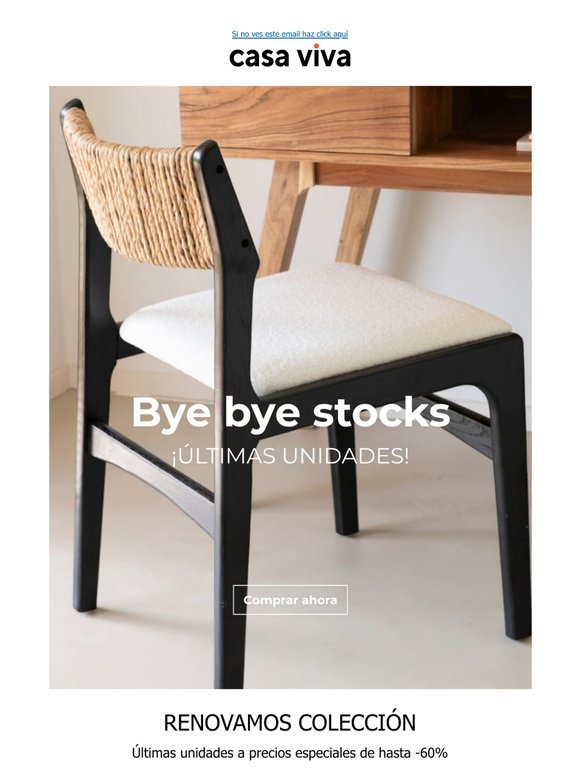 Muebles que no van a volver | Hasta -60%