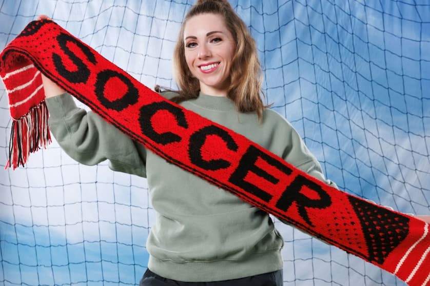 Free Team Pride Knit Scarf Pattern