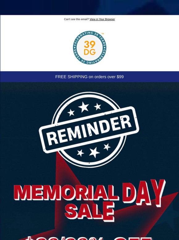 ‼️ Hi —, Memorial Day Starts Now‼️🇺🇸