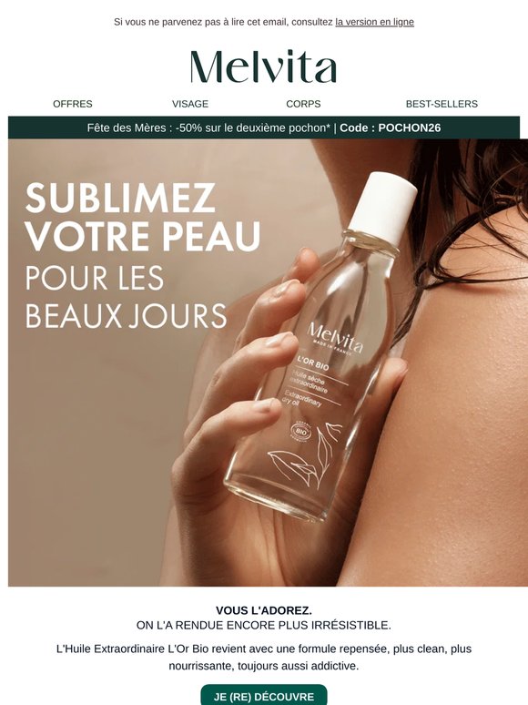 L’Huile Extraordinaire L'Or Bio, encore plus addictive ✨