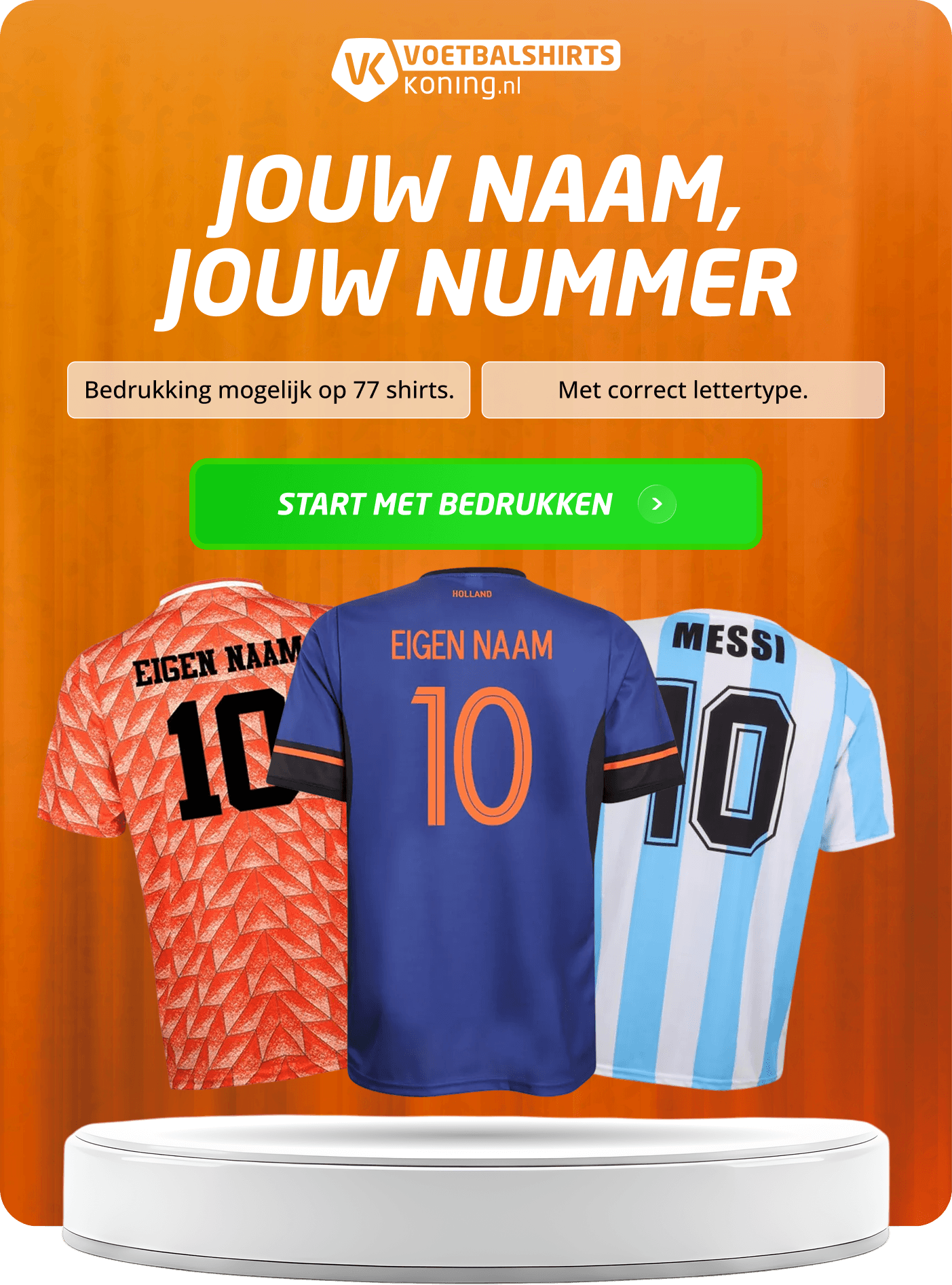 Jouw naam, jouw nummer