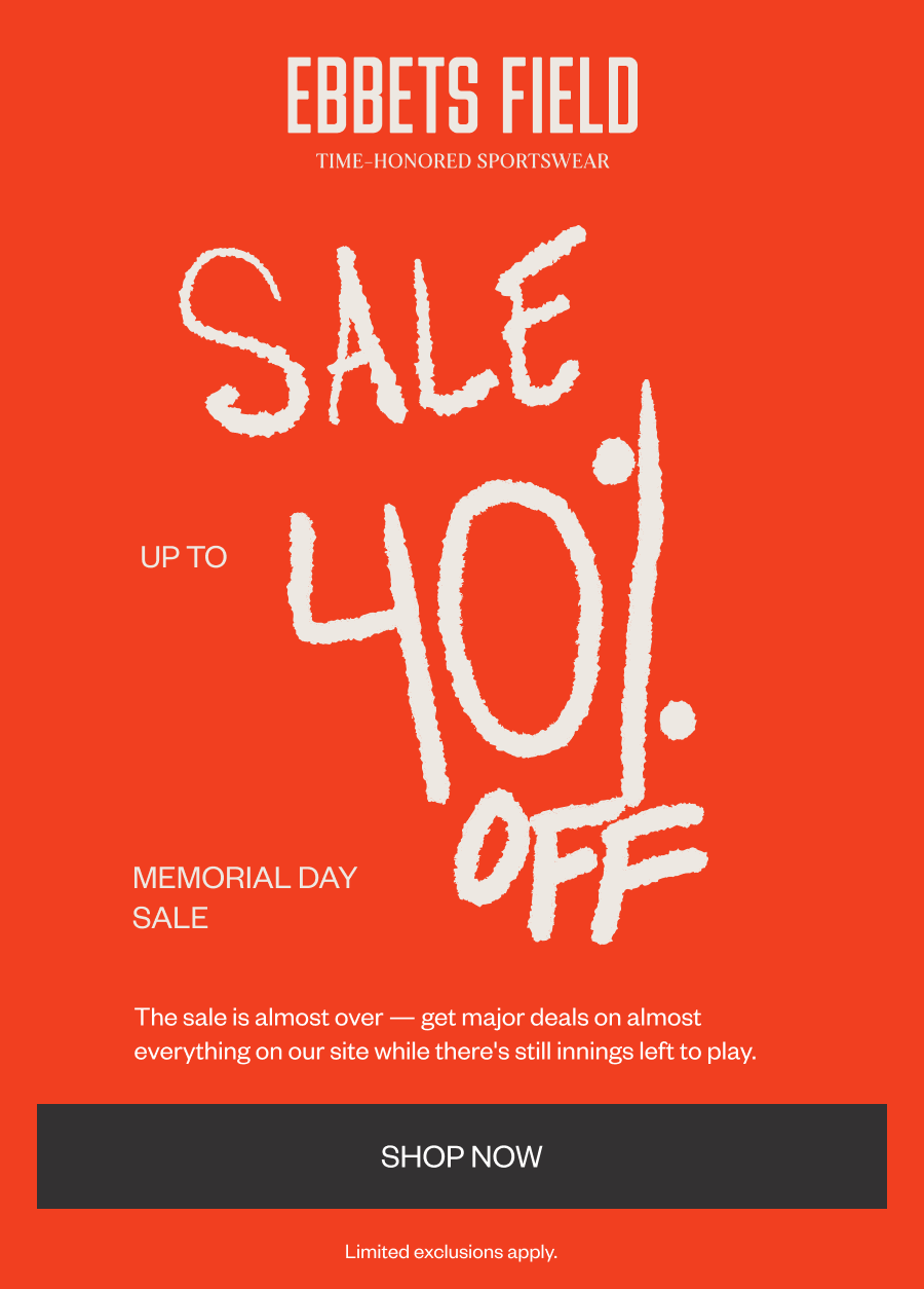 Up to 40% OFF!