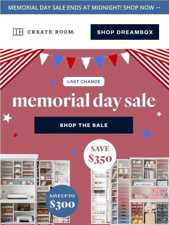 Last chance for Memorial Day savings!💫