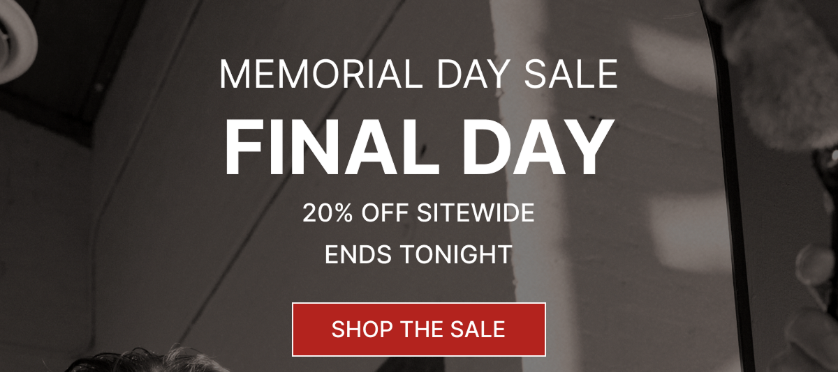 Memorial day sale - Save 20% off Sitewide 