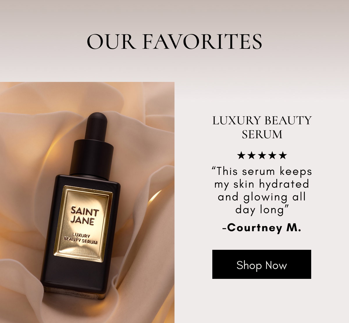 Luxury beauty serum