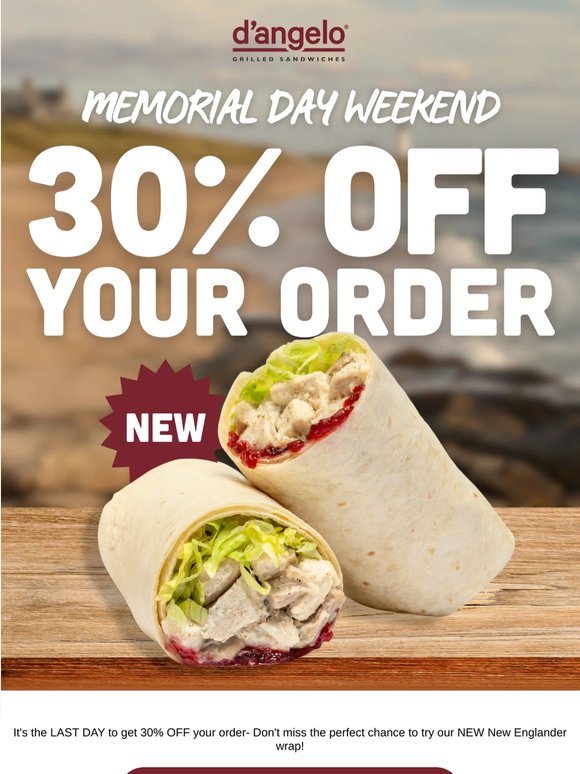 Final Day for MDW 30% OFF!