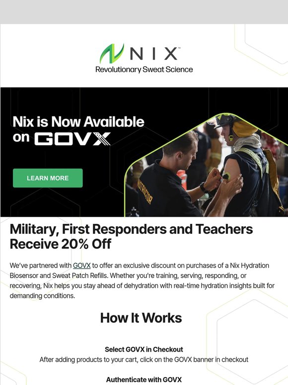 Nix Now Available Through GOVX