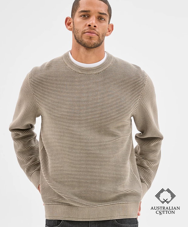 Australian Cotton ottoman knit jumper