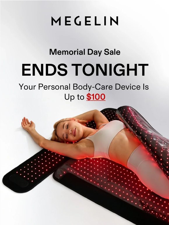 Last Hours for Memorial Day Sale