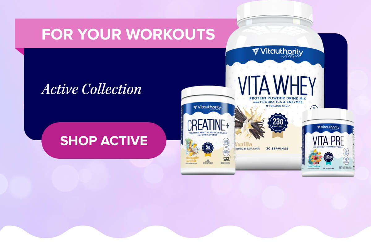 FOR YOUR WORKOUTS   Active Collection   Shop Active