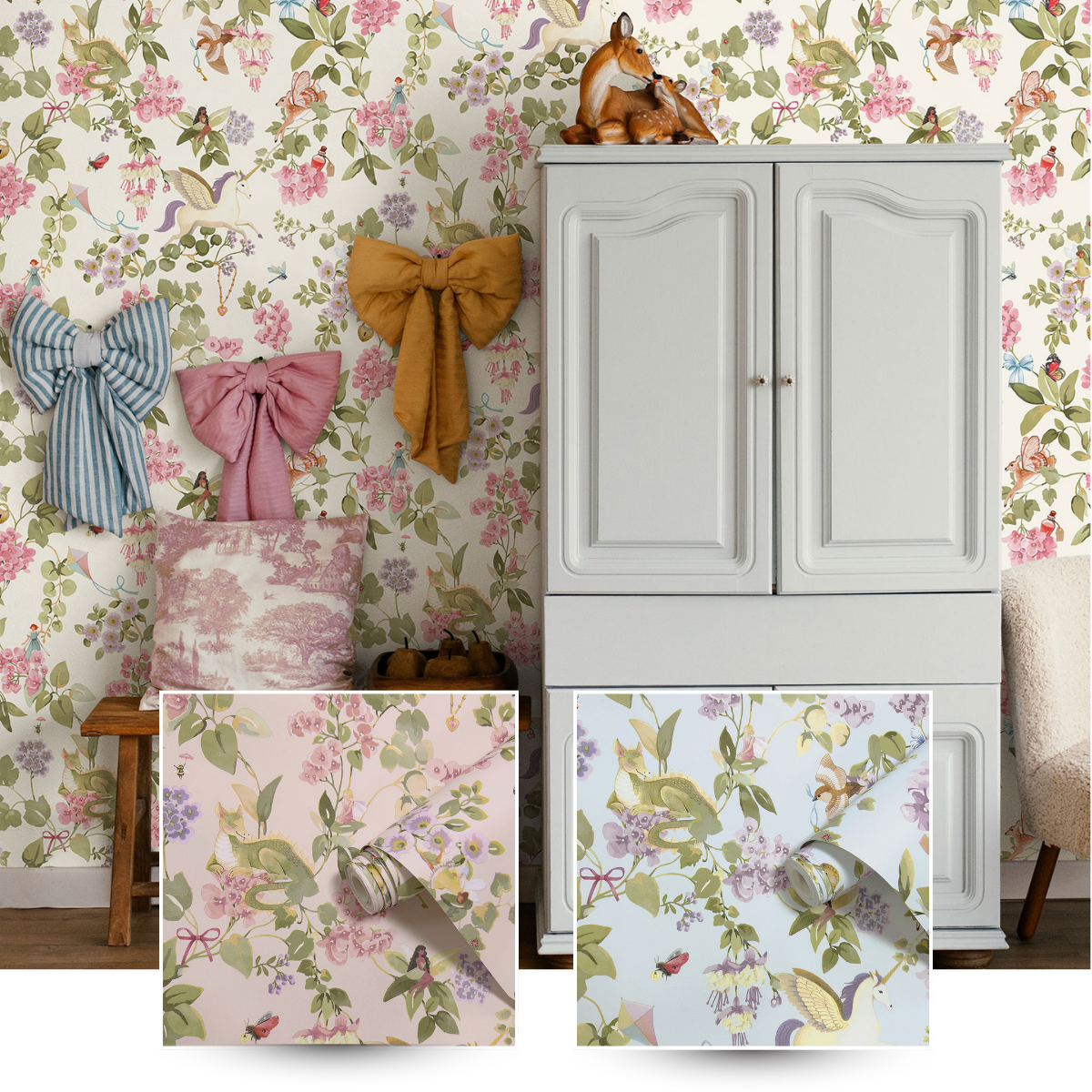 Away with the Fairies Wallpaper Cream / Multi Holden 14020