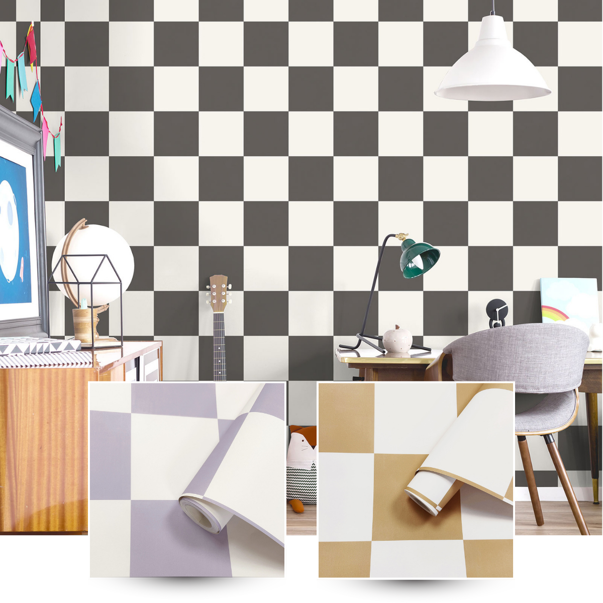 Check This Out! Wallpaper Charcoal / White Holden 14040